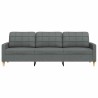 Canapé à 3 places Gris foncé 210 cm Tissu 618890618890