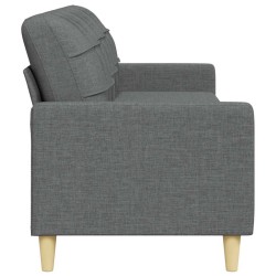 Canapé à 3 places Gris foncé 210 cm Tissu 618890618890
