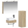 Ensemble d'armoire de salle de bain 4 pcs Chêne Sonoma 618891618891
