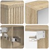 Ensemble d'armoire de salle de bain 4 pcs Chêne Sonoma 618891618891