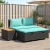 Ensemble de canapés d'extérieur 4 -Seater 4 pcs 55 x 30 x 39 cm 618894618894