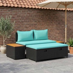 Ensemble de canapés d'extérieur 4 -Seater 4 pcs 55 x 30 x 39 cm 618894618894