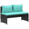 Ensemble de canapés d'extérieur 4 -Seater 4 pcs 55 x 30 x 39 cm 618894618894