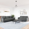 Ensemble de canapés 2 pcs gris foncé tissu 618899618899