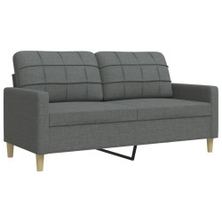 Ensemble de canapés 2 pcs gris foncé tissu 618899618899