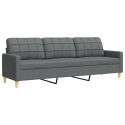 Ensemble de canapés 2 pcs gris foncé tissu 618899618899