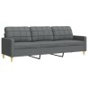 Ensemble de canapés 2 pcs gris foncé tissu 618899618899