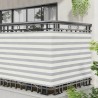Écran de balcon Gris clair et blanc 120 x 400 cm 618903618903