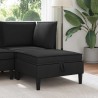 Pouf avec Rangement Noir Velours 618912618912
