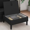Pouf avec Rangement Noir Velours 618912618912