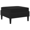 Pouf avec Rangement Noir Velours 618912618912
