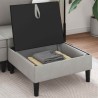 Pouf avec Rangement Gris clair Velours 618916618916