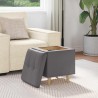 Pouf de rangement avec coussin Gris 40 x 40 x 45 cm Simili cuir 618917618917