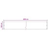 Écran de balcon Gris clair 120 x 600 cm HDPE et Aluminium 618918618918