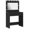 Table de Toilette avec tiroir Chêne noir 78,5 x 41 x 135 cm 618922618922