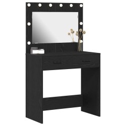 Table de Toilette avec tiroir Chêne noir 78,5 x 41 x 135 cm 618922618922