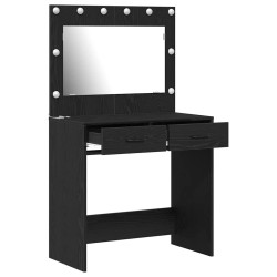 Table de Toilette avec tiroir Chêne noir 78,5 x 41 x 135 cm 618922618922
