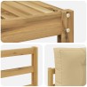 Ensemble de canapés d'extérieur 4 pcs Blanc et Beige 618924618924