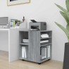 Armoire roulante Sonoma gris 60x53x72 cm Bois d'ingénierie 618925618925