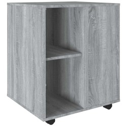 Armoire roulante Sonoma gris 60x53x72 cm Bois d'ingénierie 618925618925