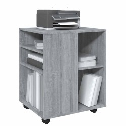 Armoire roulante Sonoma gris 60x53x72 cm Bois d'ingénierie 618925618925