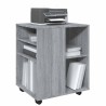Armoire roulante Sonoma gris 60x53x72 cm Bois d'ingénierie 618925618925