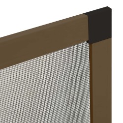 Écran anti-insectes pour fenêtres Marron 110 x 130 cm 618930618930
