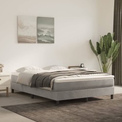 Matelas de lit à ressorts ensachés fermeté moyenne Gris clair 140x190x20 cm 618931618931