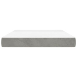 Matelas de lit à ressorts ensachés fermeté moyenne Gris clair 140x190x20 cm 618931618931