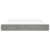 Matelas de lit à ressorts ensachés fermeté moyenne Gris clair 140x190x20 cm 618931618931