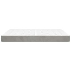 Matelas de lit à ressorts ensachés fermeté moyenne Gris clair 140x190x20 cm 618931618931