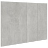 Tête de lit Gris béton 120x1,5x80 cm Bois d'ingénierie 618932618932