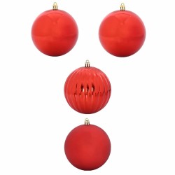 Ensemble de Boules de Noël XXL 4 pc Rouge Plastique 618934618934
