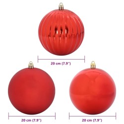 Ensemble de Boules de Noël XXL 4 pc Rouge Plastique 618934618934