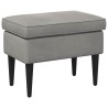 Pouf Gris clair 55 x 35 x 41 cm Velours 618936618936