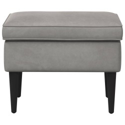 Pouf Gris clair 55 x 35 x 41 cm Velours 618936618936