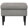 Pouf Gris clair 55 x 35 x 41 cm Velours 618936618936