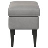 Pouf Gris clair 55 x 35 x 41 cm Velours 618936618936