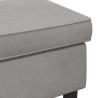 Pouf Gris clair 55 x 35 x 41 cm Velours 618936618936