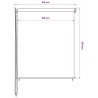 Store roulant d'extérieur 105 (l) x 230 (H) cm beige 618939618939