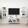 Ensemble de meuble TV 5 pcs Blanc Bois d'ingénierie 618940618940