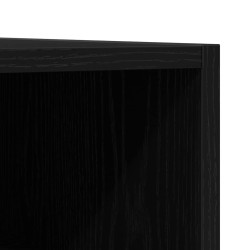 Meuble à vinyles Chêne noir 84,5 x 38 x 89 cm Bois d'ingénierie 618943618943