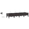 Porte-plante de jardin avec irrigation et roues 4 pc Marron PP 618944618944