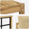 Ensemble de canapés d'extérieur 4 pcs Blanc et Beige 618945618945