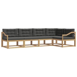 Ensemble de canapés d'extérieur 4 pcs Blanc et anthracite 618946618946