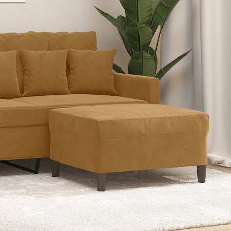 Repose-pied Marron 70x55x41 cm Velours 618947618947