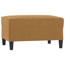 Repose-pied Marron 70x55x41 cm Velours 618947618947