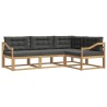 Ensemble de canapés d'extérieur 3 pcs Blanc et anthracite 618948618948
