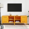 Meubles TV 2 pcs jaune moutarde 68x39x50,5 cm acier 618956618956