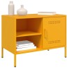 Meubles TV 2 pcs jaune moutarde 68x39x50,5 cm acier 618956618956